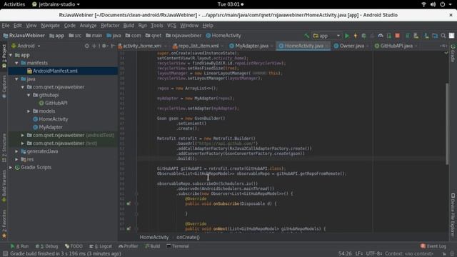 Dagger 2, RxJava, Retrofit, Recycler View Live coding session смотреть онлайн