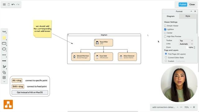 Shortcut #45 - How to add connectors detached from shapes in draw.io смотреть онлайн