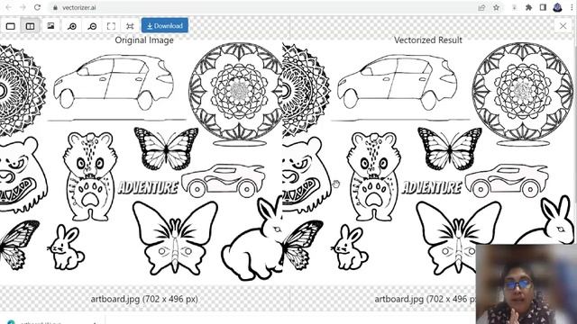 Vectorizar imágenes gratis con Inteligencia Artificial - Mejorando imágenes para colorear смотреть онлайн