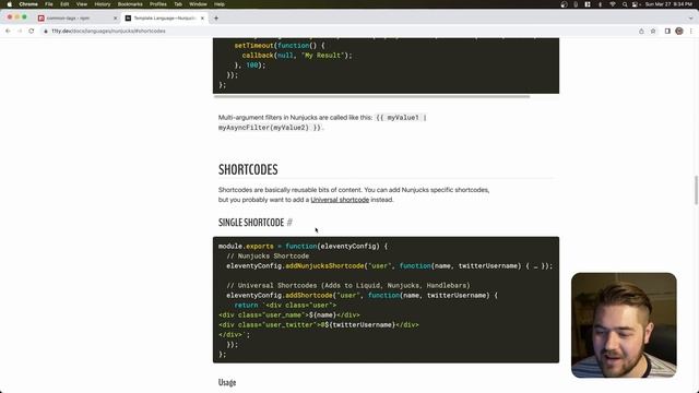Eleventy Crash Course #3 - Creating Functional Components with Shortcodes смотреть онлайн