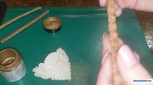 Работа с жидкой поталью