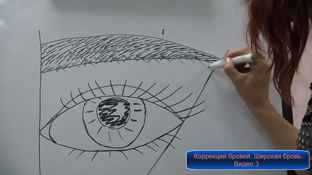 Коррекция бровей Широкая бровь Видео 3 смотреть онлайн