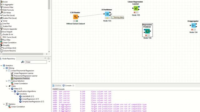 K fold cross validation in KNIME | Linear regression with k fold cross validation in KNIME смотреть онлайн