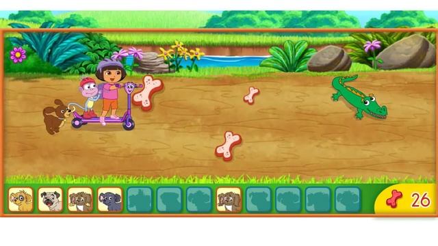 DORA THE EXPLORER - Dora Find Those Puppies | Dora Online Game смотреть онлайн