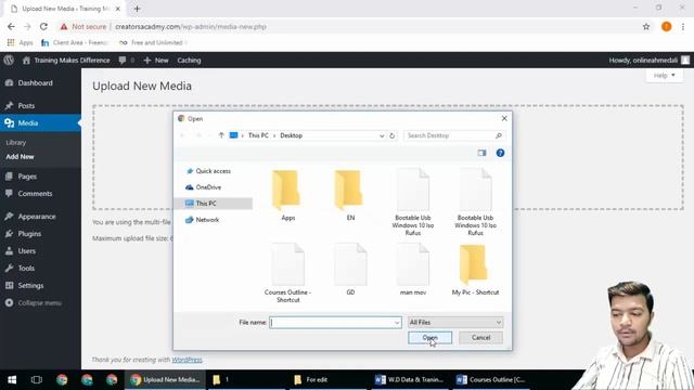 How to Upload Media in Wordpress Part 3 - Simple Upload Files in cpanel from wordpress media option смотреть онлайн
