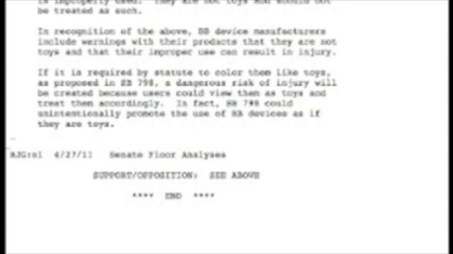 California Senate Bill SB 798 : How do we Save Paintball? смотреть онлайн
