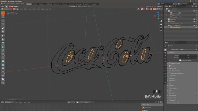 3D logo в blender (SVG import) Blender 3d Уроки смотреть онлайн