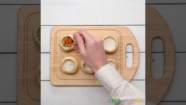 #СберМаркетНаКухне: как приготовить «Фаршированные шампиньоны»? смотреть онлайн