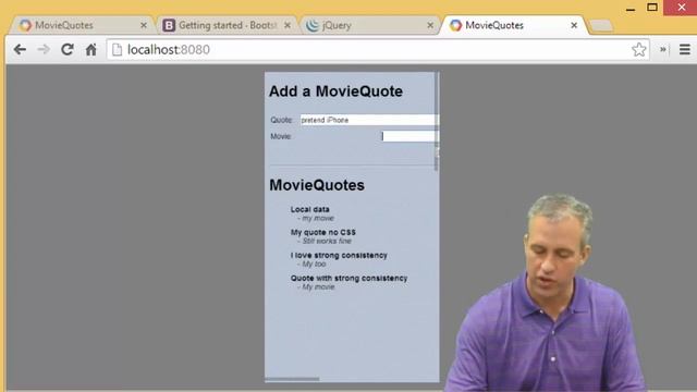 Removing the MovieQuotes html and css to prepare for Bootstrap version смотреть онлайн