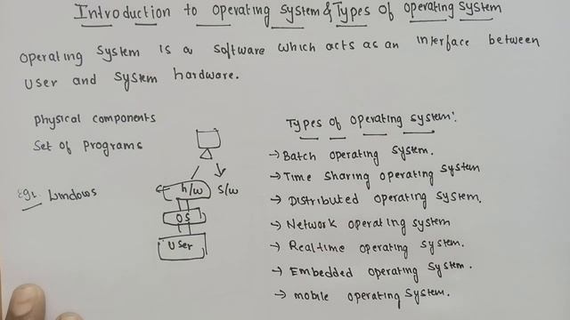 Introduction to operating system and types of operating system in Telugu | SRT Telugu lectures смотреть онлайн