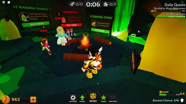 Roblox Banana Eats Random Skin Gameplay 3! смотреть онлайн