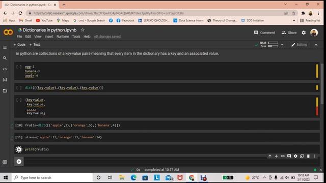Creating Dictionary in Python смотреть онлайн