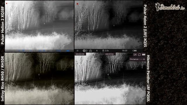 Pulsar Axion 2 (LRF) XQ35, Helion 2 XQ38F, Infiray Rico RH50 / RH50R, Hikmicro Panther LRF PQ50L