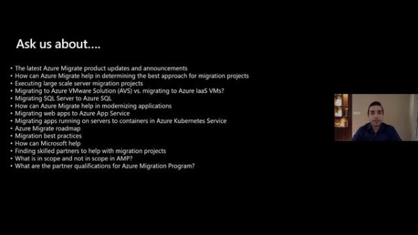 Ask the Experts: Accelerate cloud migration with Azure Migrate | ATE107