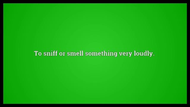 Snuffle Meaning смотреть онлайн