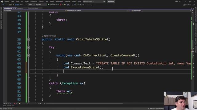 Como criar uma AGENDA (C-Sharp + SQLite + Windows Forms) - 03 Implementando os métodos da classe DA смотреть онлайн