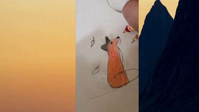 Fox in the Fall - Autumn Sketch - Midnight Sun! смотреть онлайн