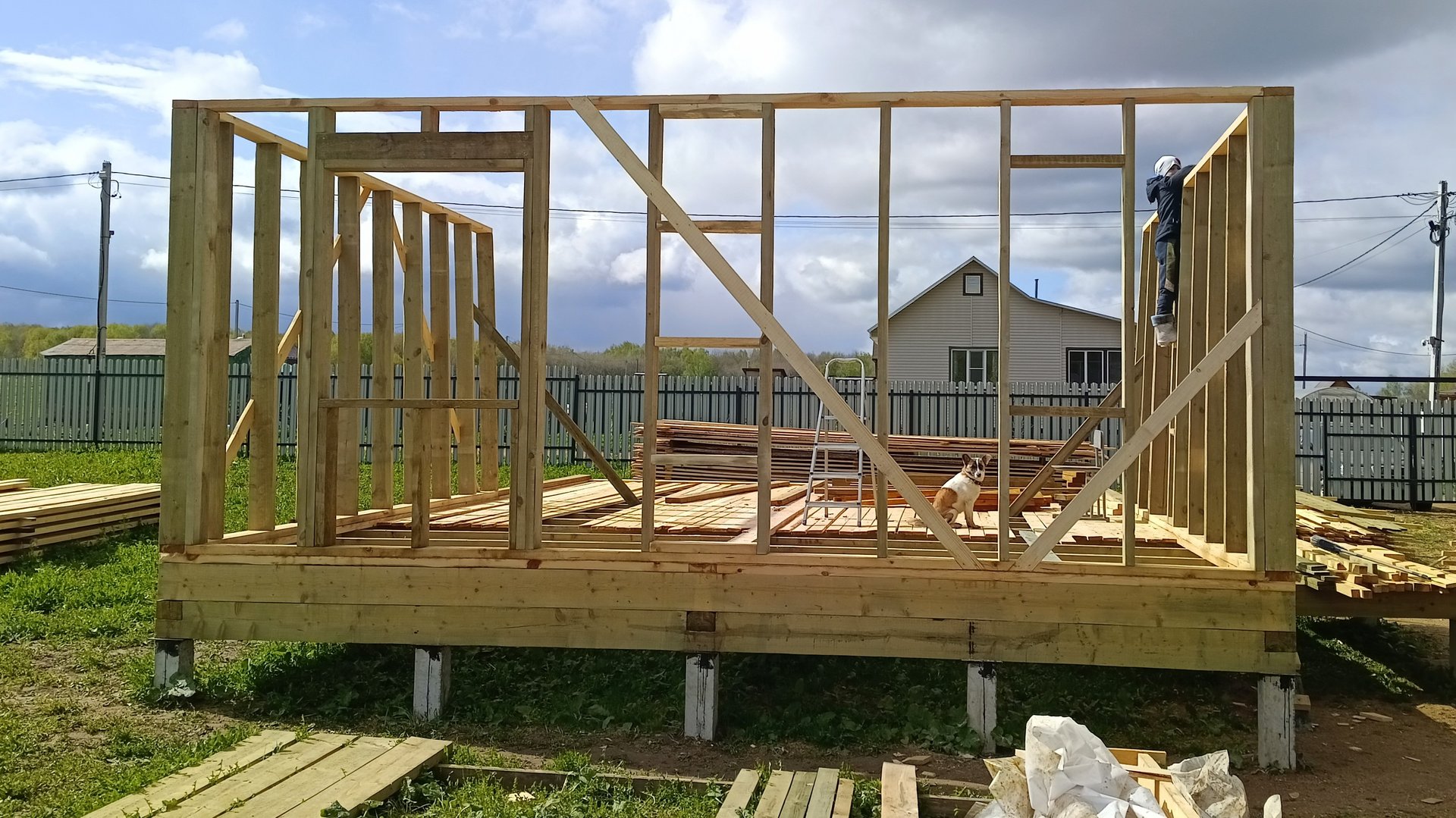 Каркас стен дома 6х9м смотреть онлайн