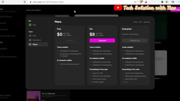 How I got TOME Ai Pro for Free.