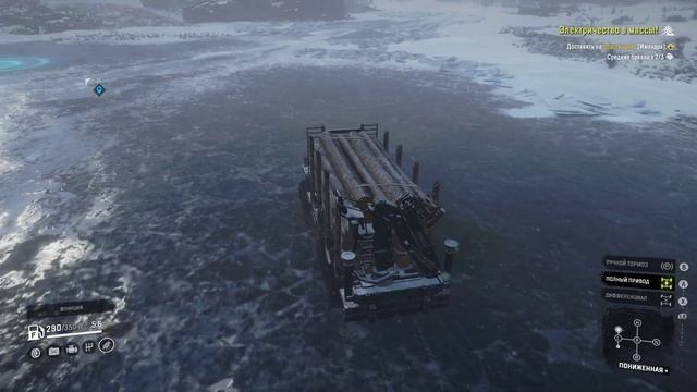 SnowRunner Кольский п-ов(РФ)Карта-Имандра/Электричество в массы/Мод-KrAZ 255b-SE /УРАЛ-4320?#26 смотреть онлайн