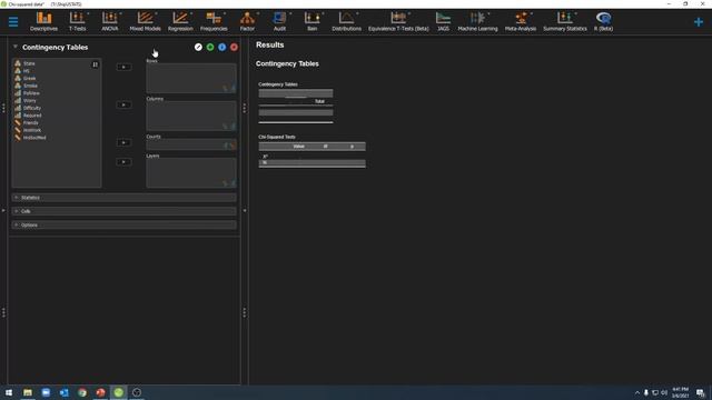 232: Basic two-way chi-squared test or a chi-squared test of independence in JASP смотреть онлайн