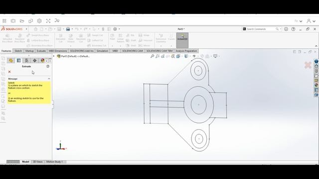 How to Import AutoCAD DWG as Sketch and convert to 3D Model using Solidworks смотреть онлайн