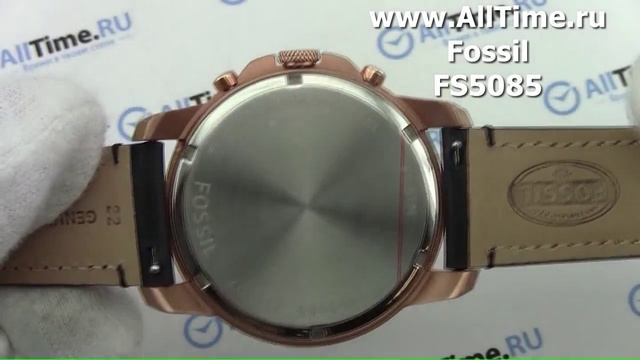 Обзор. Мужские наручные часы Fossil FS5085 с хронографом смотреть онлайн