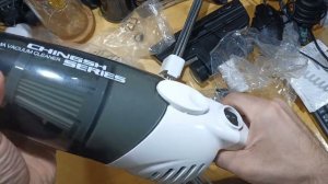 Ручной пылесос (handstick) DEERMA DX118C, 600Вт, белый/бирюзовый