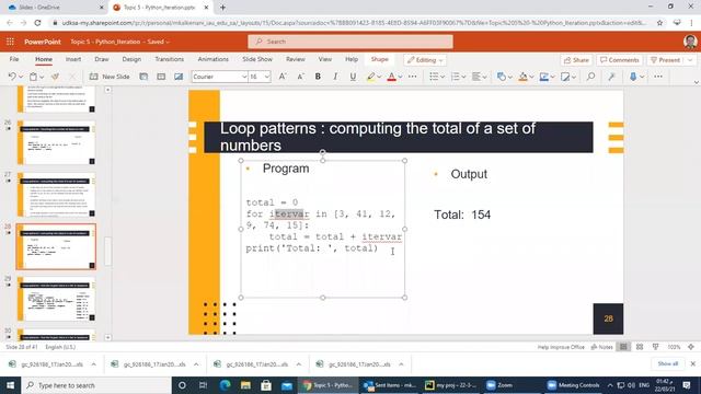 Python (8):For,While смотреть онлайн