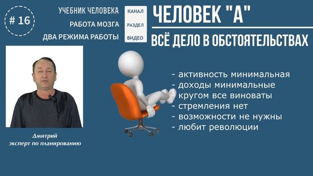 Работа мозга. Два режима управления. Видео №16. смотреть онлайн