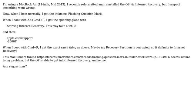 Apple: Unable to enter Recovery Mode -2006F смотреть онлайн