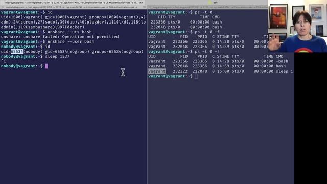 Unsharing the user namespace for rootless containers смотреть онлайн