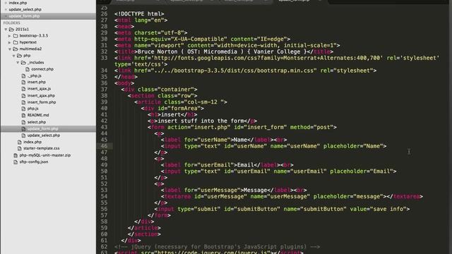 php mySQLi update смотреть онлайн