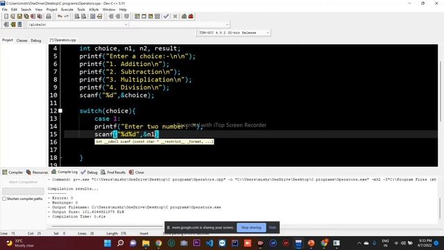 Day6(If else ladder, Switch case statements, Break) in C смотреть онлайн