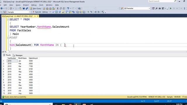 Pivot in Sql Server | sql pivot function | sql pivot tables смотреть онлайн