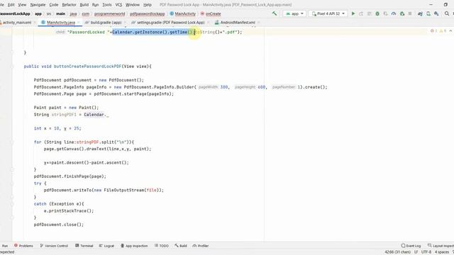 How to password lock the PDF file from your Android App? смотреть онлайн