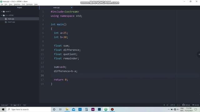 How to find sum,difference,quotient and remainder Using C++ [ #CodingWithPengiv ] смотреть онлайн