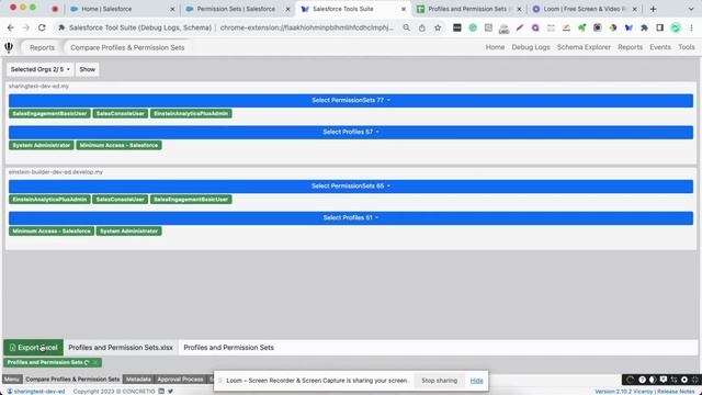 Compare Salesforce Profile and Permission Sets - Chrome Extension смотреть онлайн