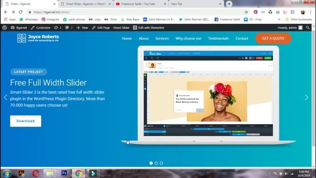 How to add a Custom Slider in Wordpress website | Smart Slider | Freelancer Sakib смотреть онлайн