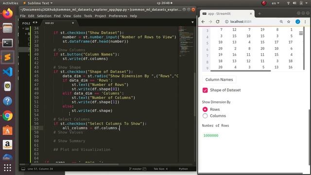 Building ML Datasets Explorer App With Streamlit and Python смотреть онлайн