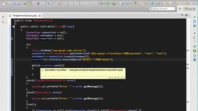 6. Уроки по JDBC (Java) - SQL получение данных с базы смотреть онлайн