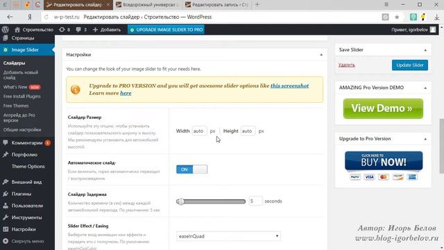 Адаптивный слайдер на WordPress (Slider) смотреть онлайн