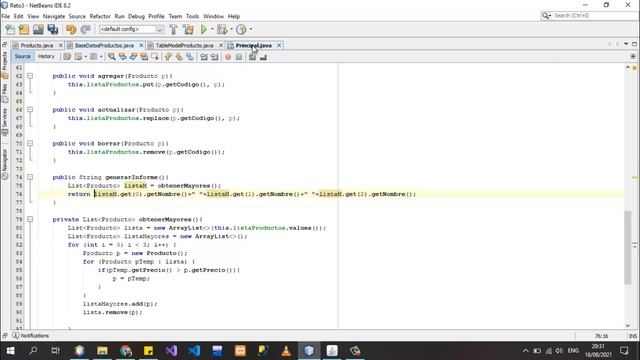 Interfaz Sistema de Inventario productos HashMap JAVA - Parte 4 смотреть онлайн