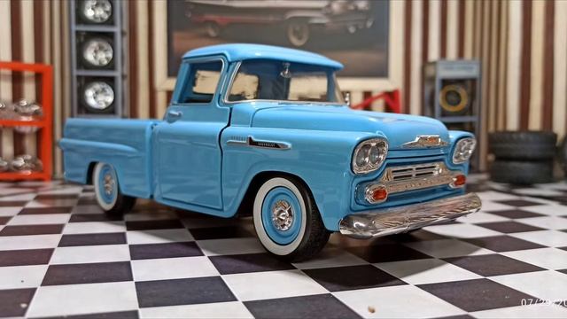 motor max 1:24 CHEVROLET 1958 CHEVY APACHE FLEETSIDE PICKUP смотреть онлайн