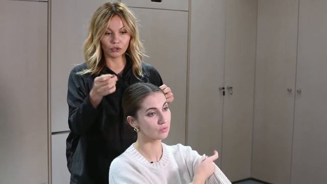 Красивый низкий пучок! Пошаговая инструкция смотреть онлайн