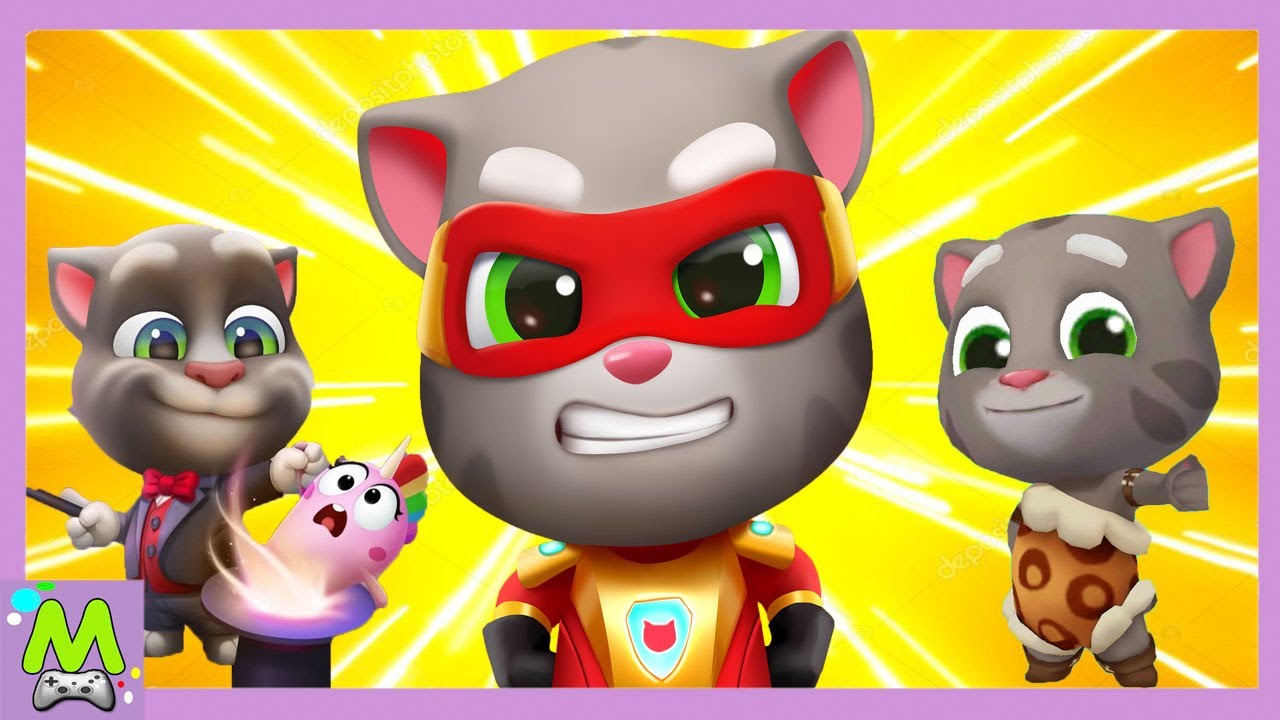 Том Погоня Героев vs Мой Говорящий Том vs Говорящий Том Сила Всплеска.Лучшие Игры про Тома и Друзей смотреть онлайн