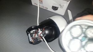 Отключение поворота и подсветки Wifi PTZ камера видеонаблюдения