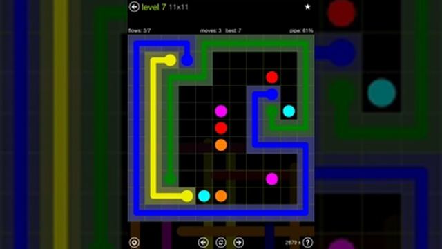 Flow Free Extreme Pack 11x11 Level 7 смотреть онлайн