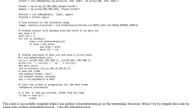 Raspberry Pi: ValueError: need more than 2 values to unpack смотреть онлайн