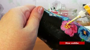 Обычные акриловые краски и контуры - как можно их использовать в рукоделии